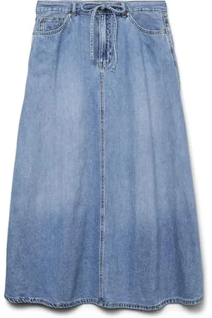 VERO MODA Vmhilla Mr Wide 7/8 DNM Skirt Li3133