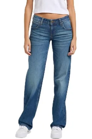 Lee Damen Jeans Zoe, Low Rise Straight Fit, Gerades Bein