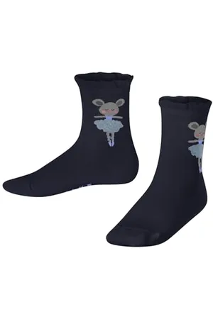 Falke Unisex kinder Socken Ballerina Mouse K Sso Baumwolle gemustert 1 Paar, , 19-22