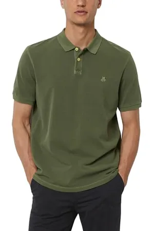 Marc O’ Polo Marc OߴPolo Herren Kurzarm-Poloshirt aus Bio-Baumwolle Regular Fit, (Tranquil Teal), L
