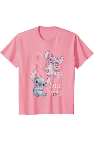 Disney Kinder Lilo & Stitch Stitch And Angel Chill Vibes Sketch T-Shirt