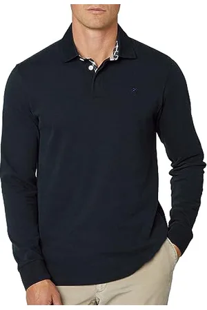 Hackett Herren Gewebter Besatz in Rubin Polohemd, , S