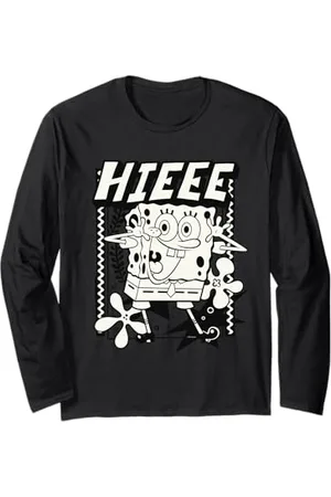Spongebob Sponge Bob - Schwammkopf Hier bin ich, /weiß Langarmshirt