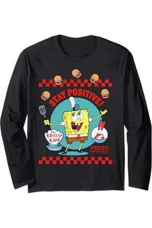 Spongebob Sponge Bob - Schwammkopf Stay Positive Langarmshirt