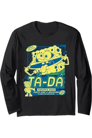 Spongebob Sponge Bob - Schwammkopf Jellyfish Party Pinapple Disco blue Langarmshirt