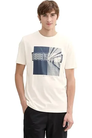 TOM TAILOR Herren T-Shirt mit Fotoprint, , XL