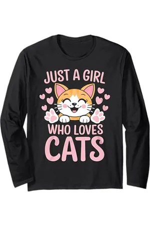 Graphic 365 Katzenliebhaber Mädchen Niedlich Kätzchen Besitzer Haustier Tier Katze Kitty Langarmshirt