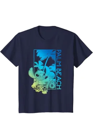 Disney Kinder Lilo & Stitch Gradient Palm Beach T-Shirt