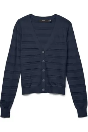 VERO MODA Vmhappyshine Stripe Ls V-Neck Cardigan