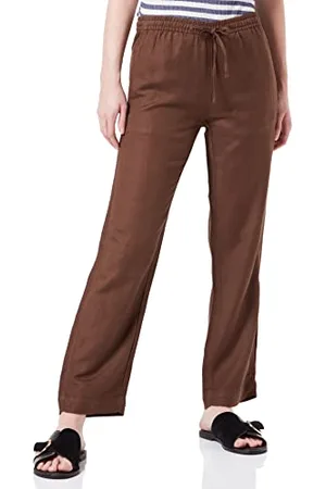 TOM TAILOR Damen Leinen Stoffhose 1031289, , 42W / 30L