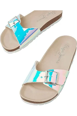 Pepe Jeans Mädchen Oban Mirror G Sandale, Iris, 34.5 EU