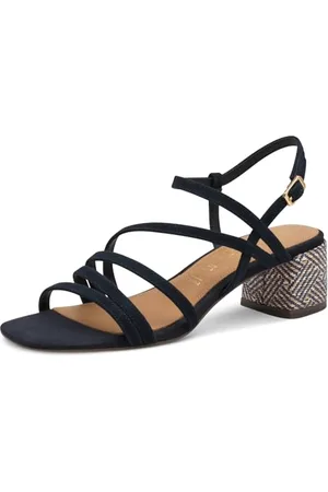 Tamaris Sandalette Damen Blockabsatz blau,EU 41