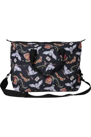 Harry Potter Tragetasche mit Hogwarts-Motiv, Motiv: Eule, Brille, Handgepäck, Reisen, , Einheitsgröße, Weekender Seesack