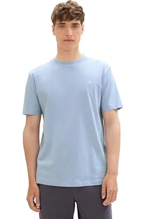 TOM TAILOR Herren 1037655 Basic T-Shirt aus Baumwolle, 11486-Brunnera Blue, XXL