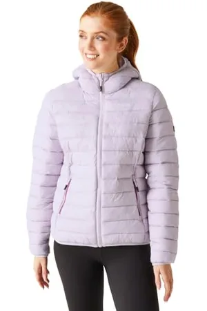 Regatta Damen Wattierte isolierte Jacke mit Kapuze Gepolsterter Mantel, , 38