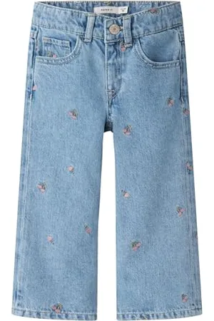 NAME IT Mini Mädchen Nmfrose Wide Jeans 3614-Za B, , 104 EU