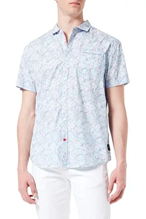 Timezone Herren Printed Shortsleeve Shirt Hemd, , M