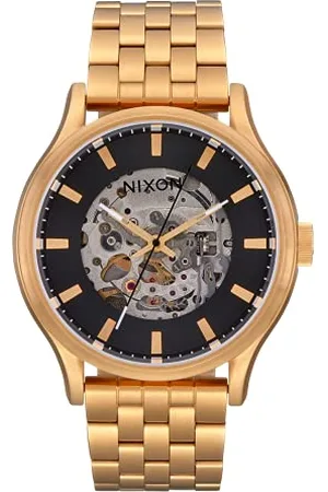Nixon Herren Analog Quarz Uhr mit Edelstahl Armband A1323-010-00