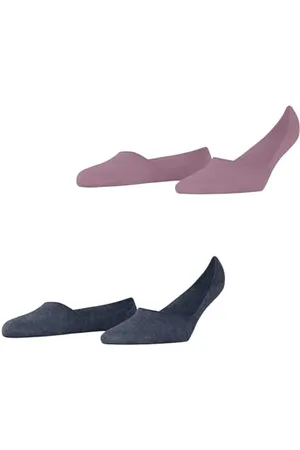 Burlington Damen Füßlinge Everyday Multipack W In Baumwolle unsichtbar einfarbig 2 Paar, , 39-40