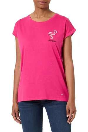 Key Largo Women T-Shirt WT Flamingo Round