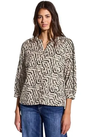 Street one Damen A345667 Print-Bluse mit Tapedetails, , 44