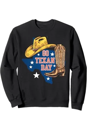 Graphic 365 Texas Independence Day Cowboyhut Stiefel TX Patriotisch Sweatshirt
