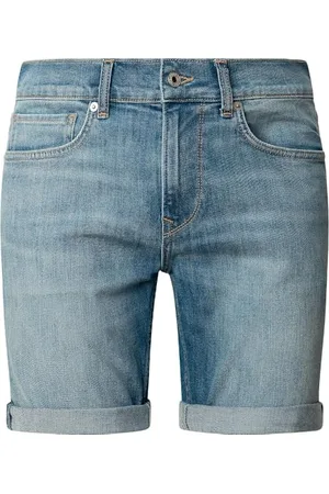 Pepe Jeans Herren Slim Shorts, Blau (Denim-Ic0), 34W