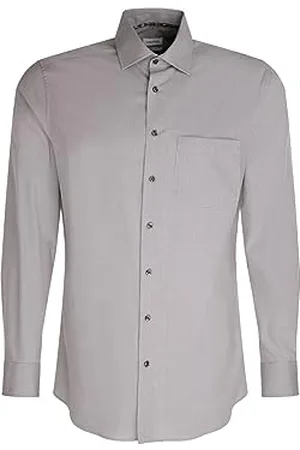 Seidensticker Herren Regular Fit Langarm Hemd, , 38 EU