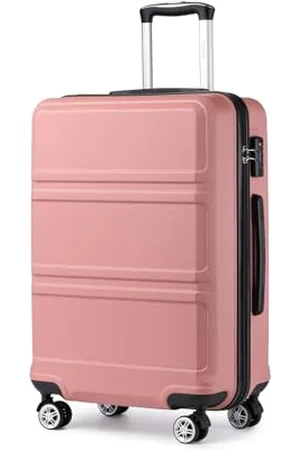 Kono Koffer Trolley Hartschale Handgepäck Zwillingsrollen Leichtgewicht ABS Kabinentrolley Reisekoffer Zahlenschloss 55cm