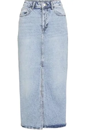 VILA Vijaf Hw Midi Denim Skirt-Noos