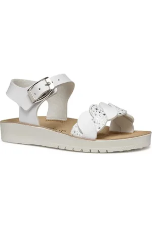 Geox J COSTAREI GI Sandal, White, 31 EU