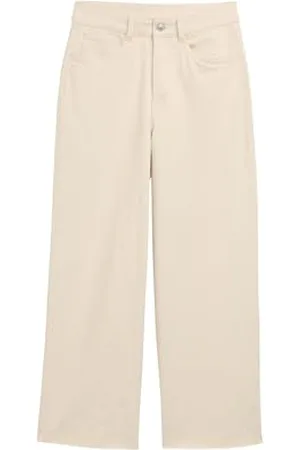 TOM TAILOR Damen 1045652 Jeans Culotte, 22569-Unbleached Natural Bull Denim, L