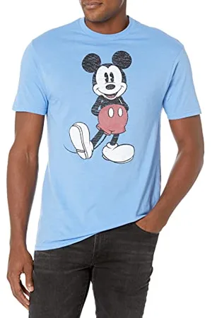 Disney Herren Full Size Mickey Mouse Distressed Look T-Shirt, , XL