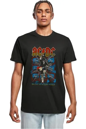 Merchcode Herren T-Shirt ACDC Blow Up Your Video Tee, Regular Fit, Baumwolle 100%, XL