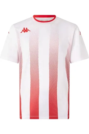 Kappa Herren BUGO T-Shirt, weiß/rot, L
