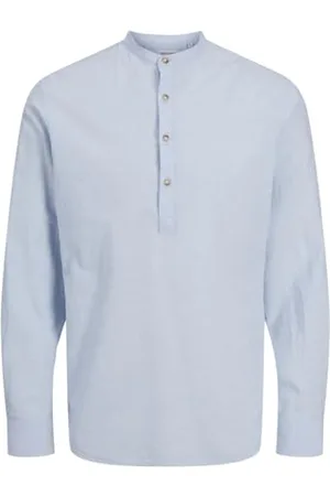 JACK & JONES JJESUMMER Half Placket Shirt LS SN