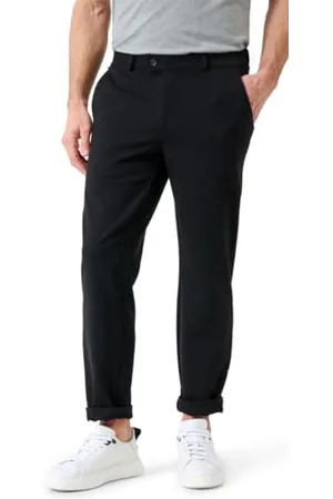 Brax Herren Thilo Jersey Chino Hose, Black, 34W / 32L