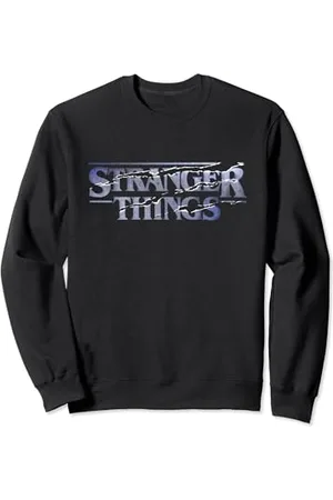 Stranger Things Logo Retro 80er Jahre Haunted Hawkins Halloween Sweatshirt