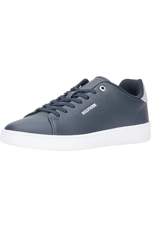 Tommy Hilfiger Herren Cupsole Sneaker Court Cup Leather Schuhe, Blau (Desert Sky), 40 EU