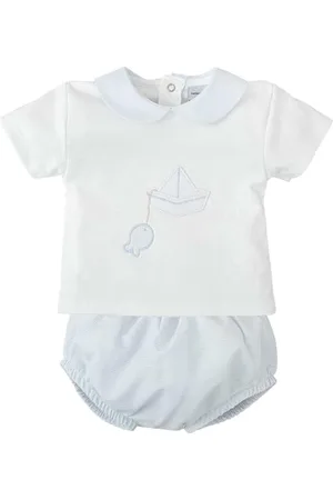 BABIDU Uni Baby Conjunto para Niña Con Camiseta de Manga Corta Estampada Y Cuello Bebé Set, , 0 Monate