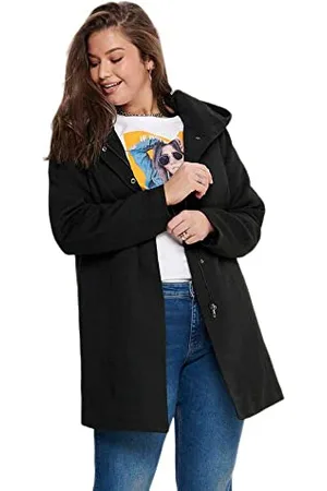 ONLY Damen Carsedona Light Coat Otw Mantel, (Black Black), M EU