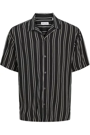 JACK & JONES JJEJEFF Stripe Resort Shirt SS SN PLS