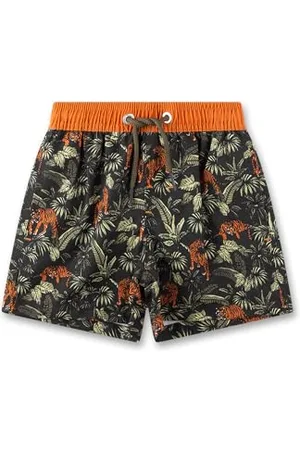 Sanetta Jungen-Badeshorts Off-White | Bequeme und schnell trocknende Badehose aus recyceltem Polyester für Jungen. Bademode für Kinder 140