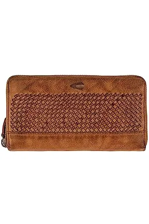 Camel Active Wave Damen Geldbörse Portemonnaie Reißverschluss RFID Leder Groß Braun