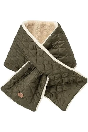 Camel Active Damen Gesteppter Schal mit Teddybesatz womenswear-OS