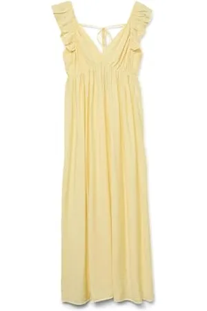 VERO MODA Vmjosie Sl Ankle Frill Dress WVN Ga