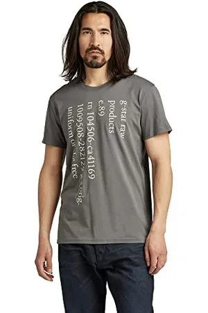 G-Star RAW Herren Lower Case Text T-Shirt, , L