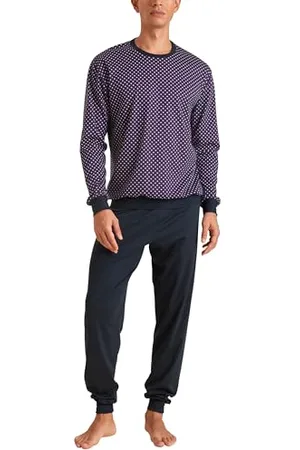 Calida Relax Streamline Bündchen-Pyjama Herren