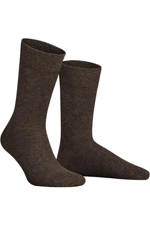 Hudson Herren Socken Relax Cotton druckfreier Bund Brownmel. 0763 43-44