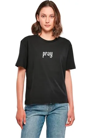 miss tee Damen Praying Hands Tee S Black